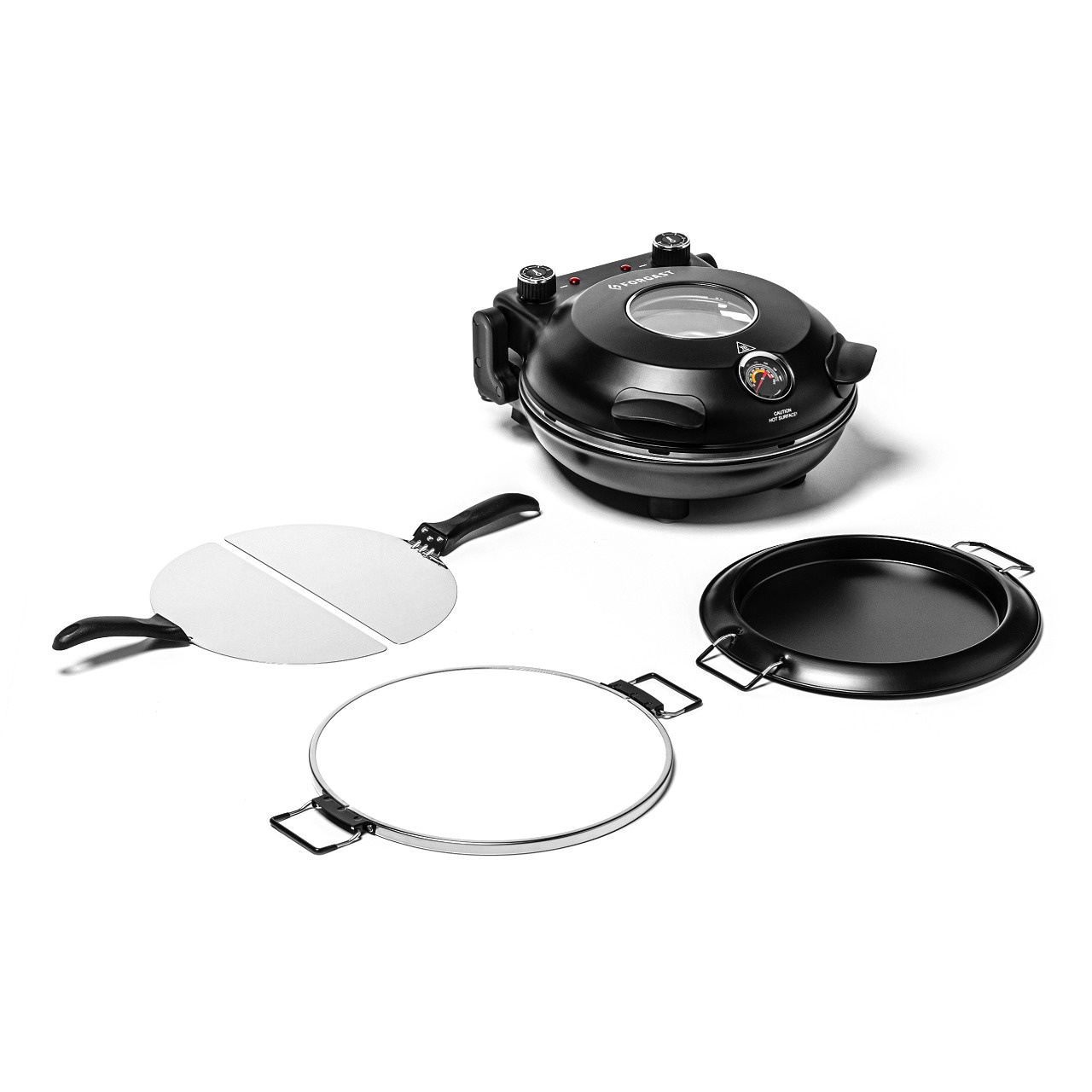 Pizzasütő, elektromos, 32 cm átmérő, 1.2 kW, 230 V | FORGAST HOME FG09556