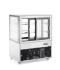 Hűtött bemutatóvitrin 2 polcos, 300 l, rozsdamentes acél, LED, 0-6°C | ARKTIC 233337