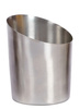 Szaténacél hasábburgonya-tartó pohár, 8,8 cm, 11 cm | FORGAST FG11512