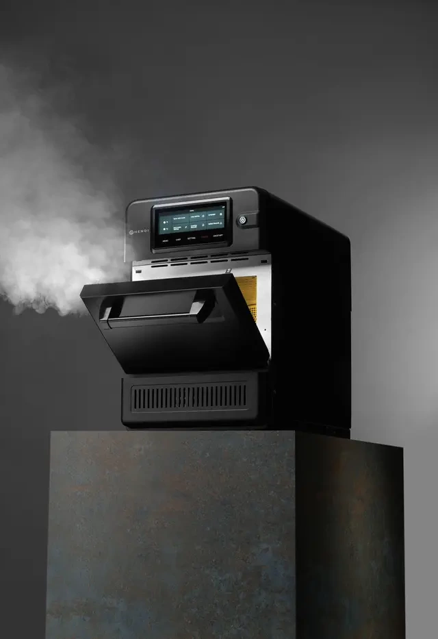 Konvekciós-mikrohullámú sütő CombiTurbo, 18 L, fekete, 230V/3000 W | HENDI 281277