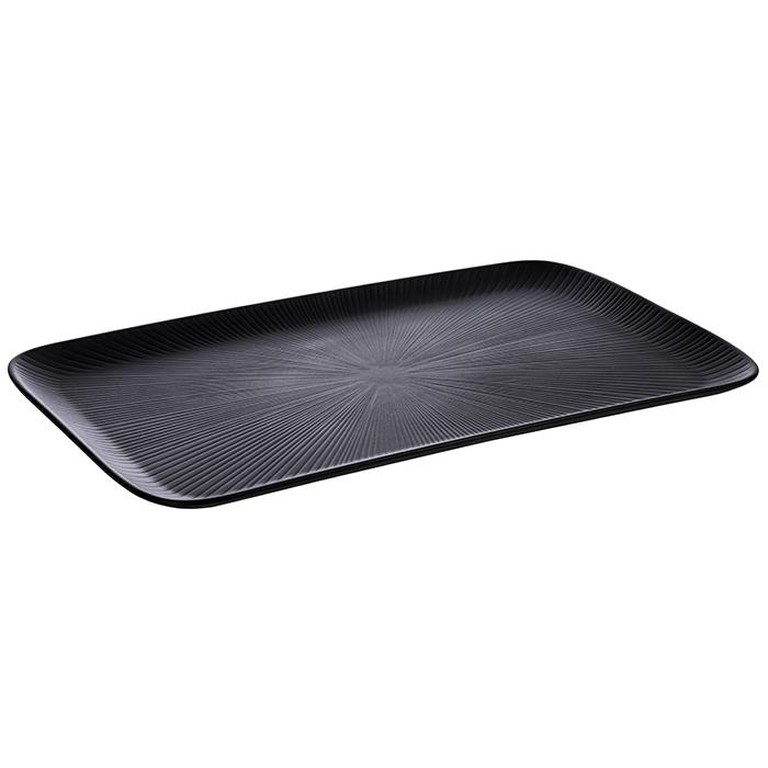 Tálca NERO GN 1/1 melaminból, fekete, 53x32.5x2.5 cm | APS 85067