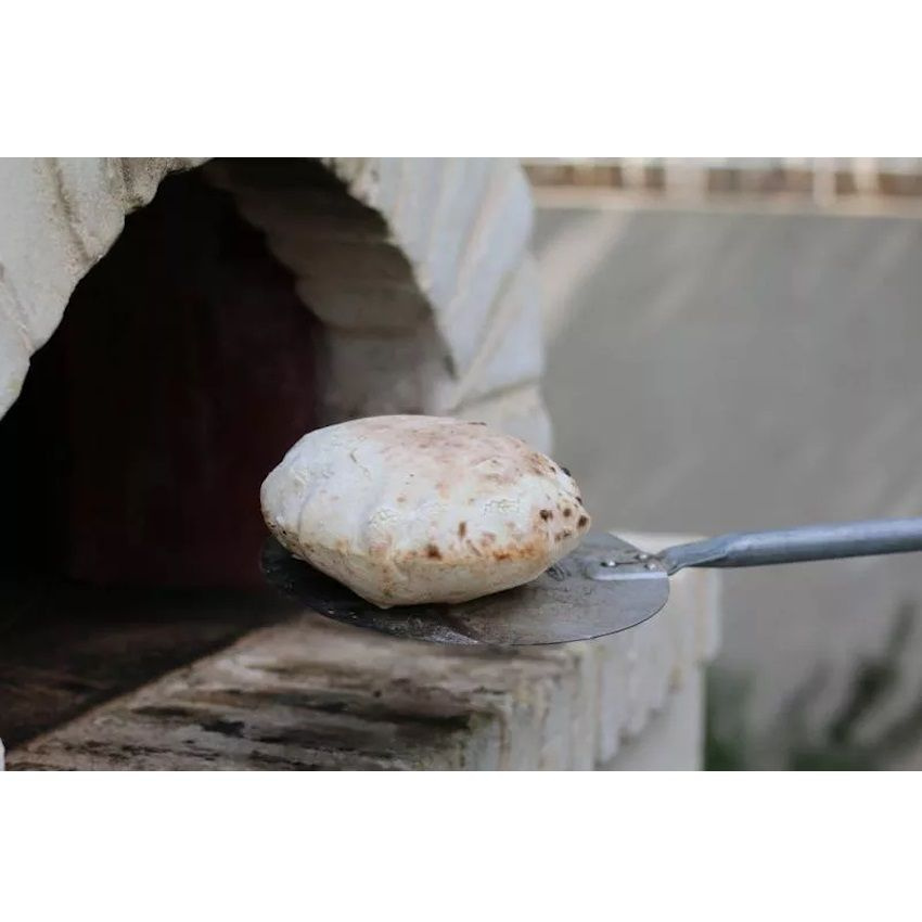 Pizza lapát AMICA kerek alumíniumozott acélból, nyél hossza 150 cm | GI.METAL F-20/150