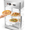 Pizza melegentartó vitrin, 3 szintes, 97 l, 0.8 kW | FORGAST FG09603