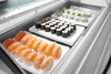 Sushi hűtővitrin, 63 l, LED, 3-7°C, 130,7x45x33 cm | HENDI 233757