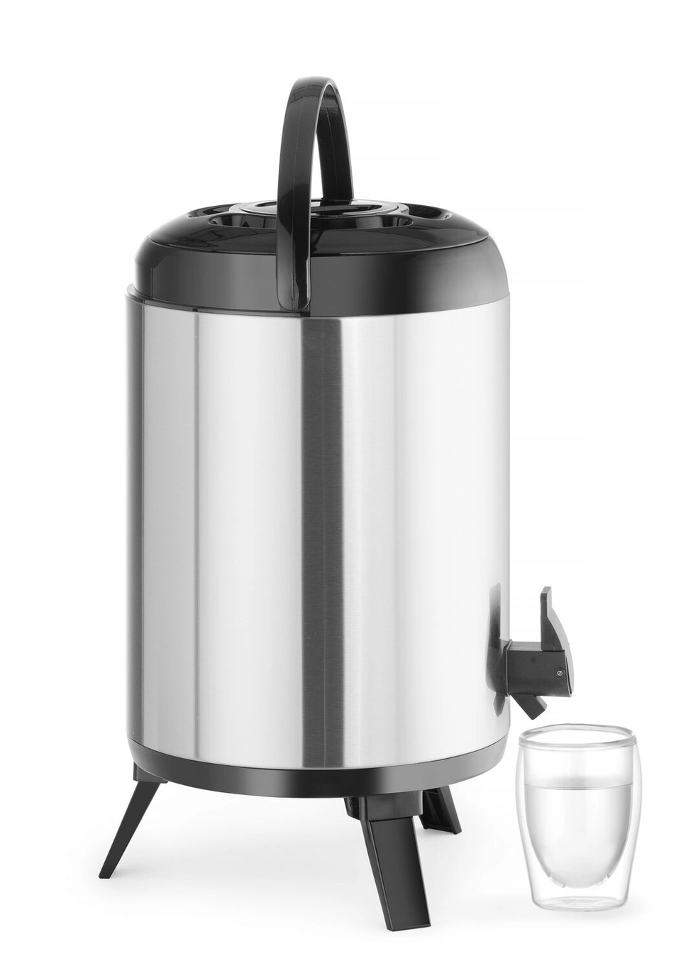 Termosz vendéglátóipari 9 L, leeresztő csap, átmérő 22,6 cm | HENDI 425336