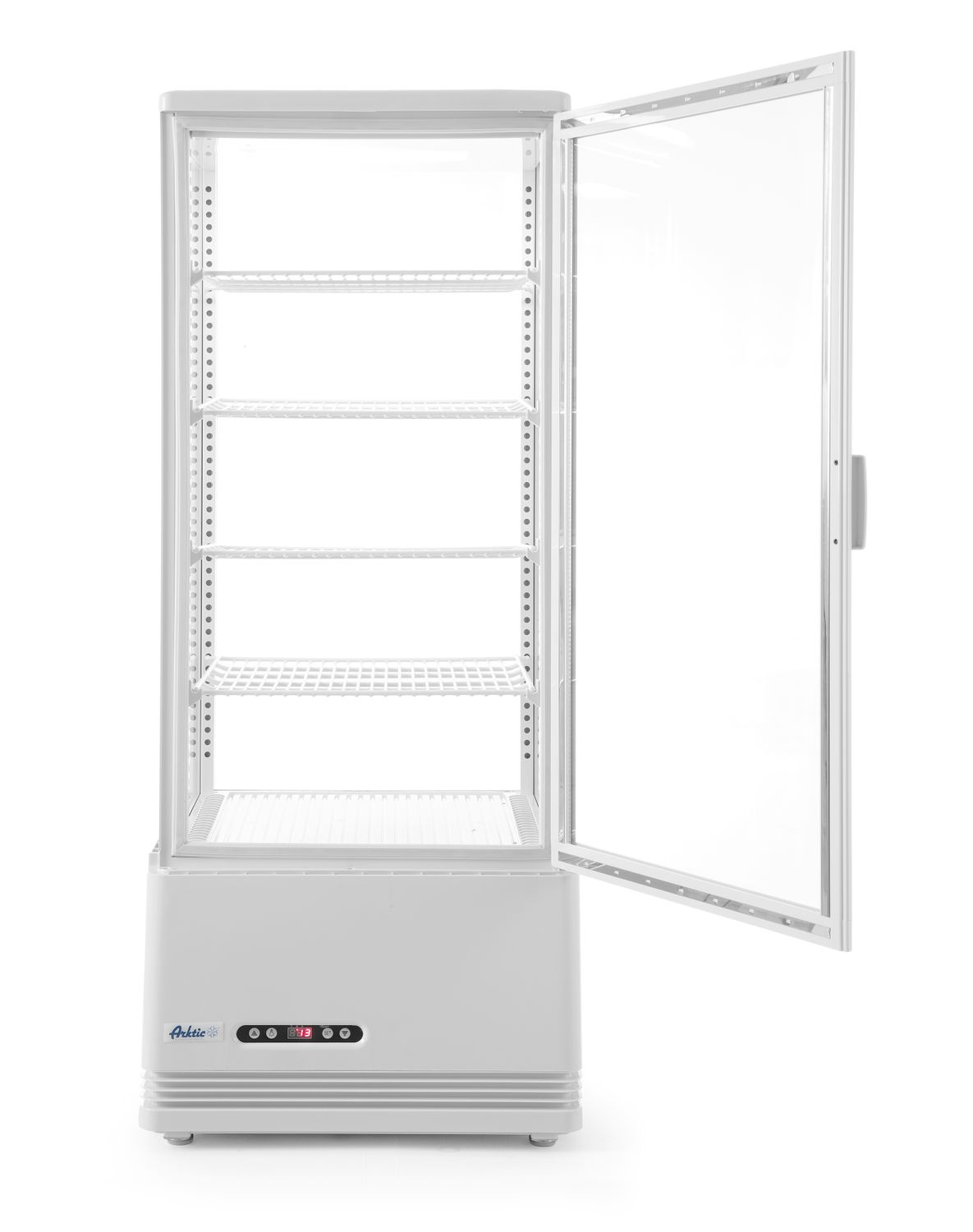 Hűtővitrin 98 l, fehér, LED, automatikus leolvasztás | HENDI 233665