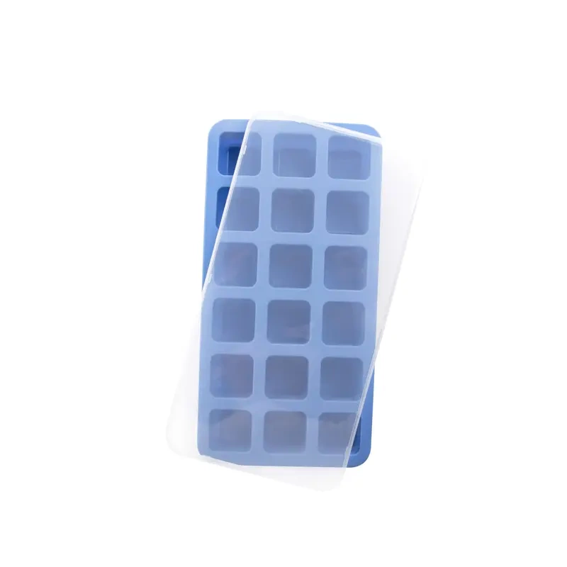Forma jégkockákhoz mini fedéllel, kék, 21.7x11.4x3 cm | HENDI 679074
