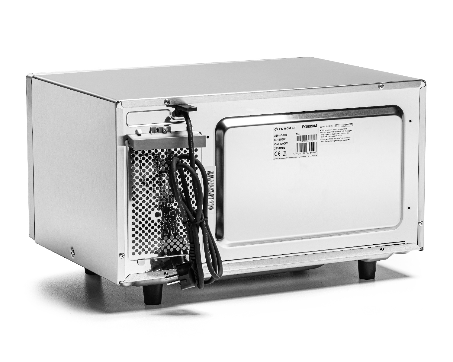 Mikrohullámú sütő 25 l, elektronikus, 1,55 kW, 230 V | FORGAST FG09904