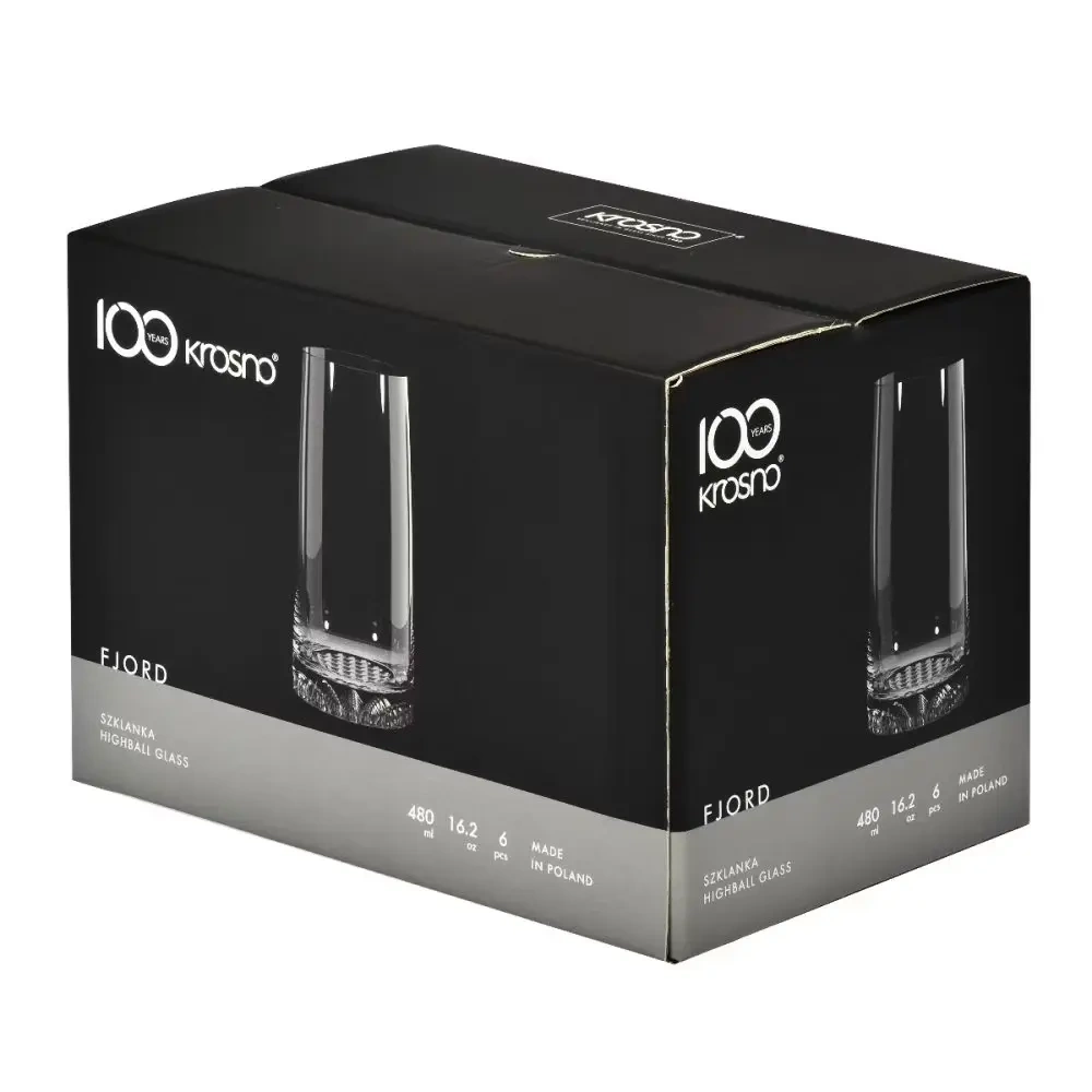 Magas italospoharak Fjord 480 ml - 6 darabos készlet | KROSNO GLASS F68C202035002010
