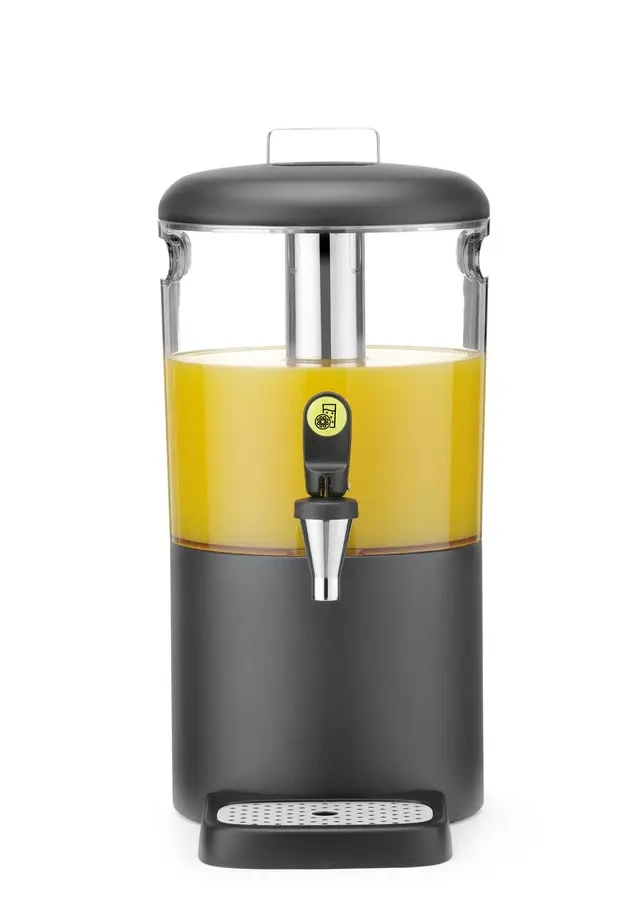 Gyümölcslé-adagoló, 4 l UNIQ, Robert Bronwasser tervezte, fekete, 315x211x(H)431 mm | HENDI 425008