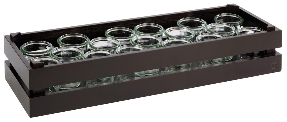 Büfé GN SUPERBOX doboz, fekete színű, 55.5x18.5x10.5 cm | APS 11629