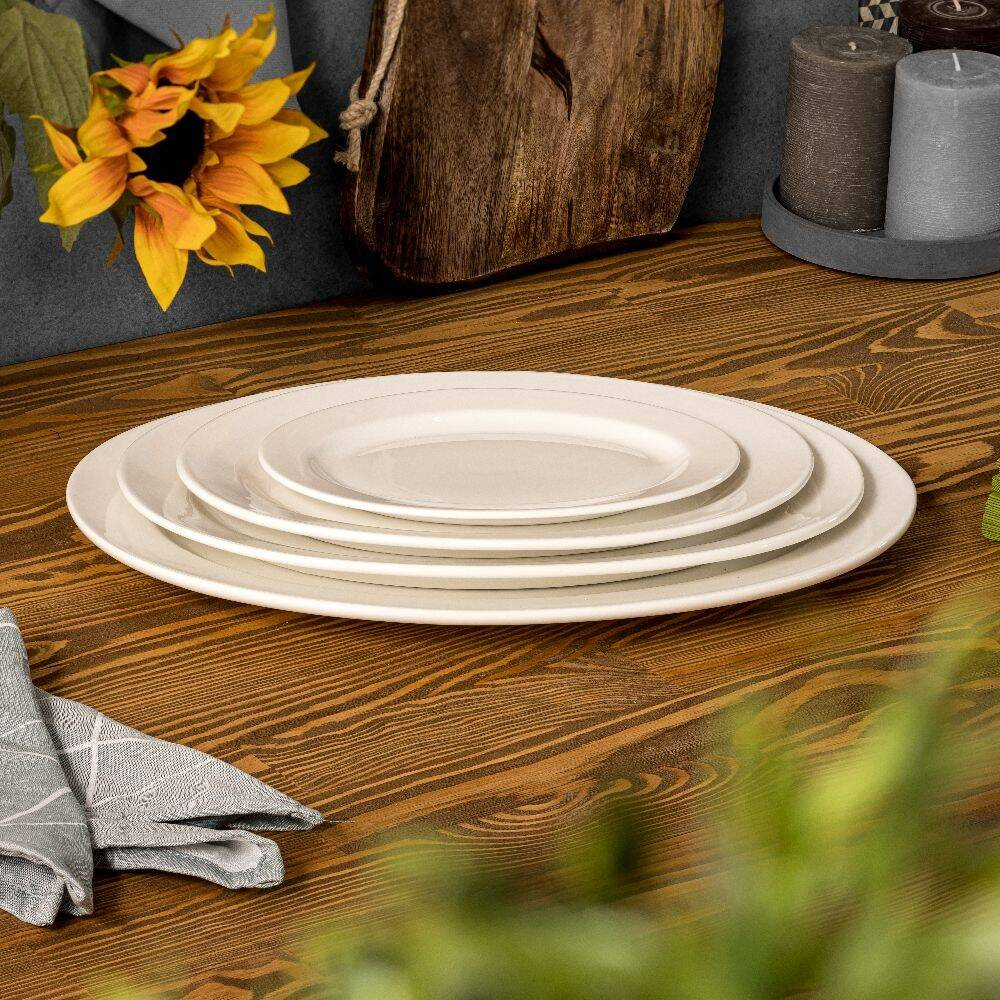 Porcelán lapostányér Modermo Prima 27 cm | MODERMO MP031