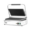 Kontakt panini grill XL, bordázott sütőlapok, 2,7 kW | HENDI 263624