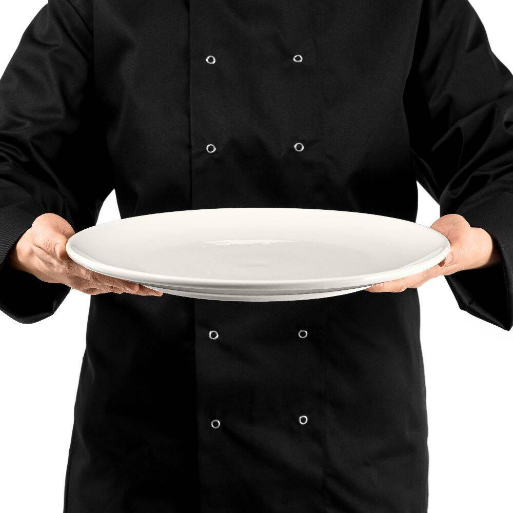 Lapos perem nélküli porcelán tányér Modermo Prima 35 cm | MODERMO MP036