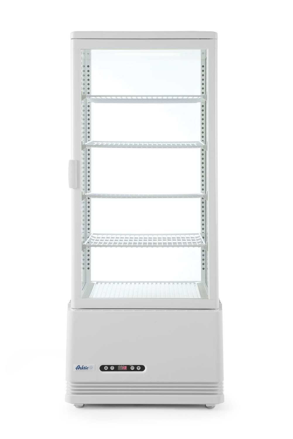 Hűtővitrin 98 l, fehér, LED, automatikus leolvasztás | HENDI 233665
