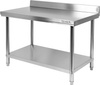 Munkaasztal rozsdamentes acélból polccal 100x70x85 cm | YATO YG-09031