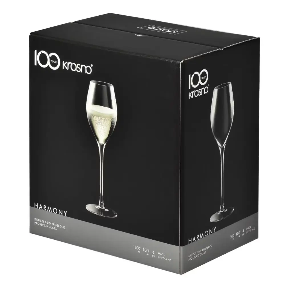 Pezsgőspoharak Prosecco-hoz, Harmony, 300 ml - 6 darabos készlet | KROSNO F57B576028004020