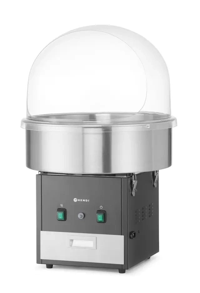 Cukorvattakészítő gép fedél nélkül, fekete színű, 220-240V/1130W, 52x52x(M)50.3 cm | HENDI 282816