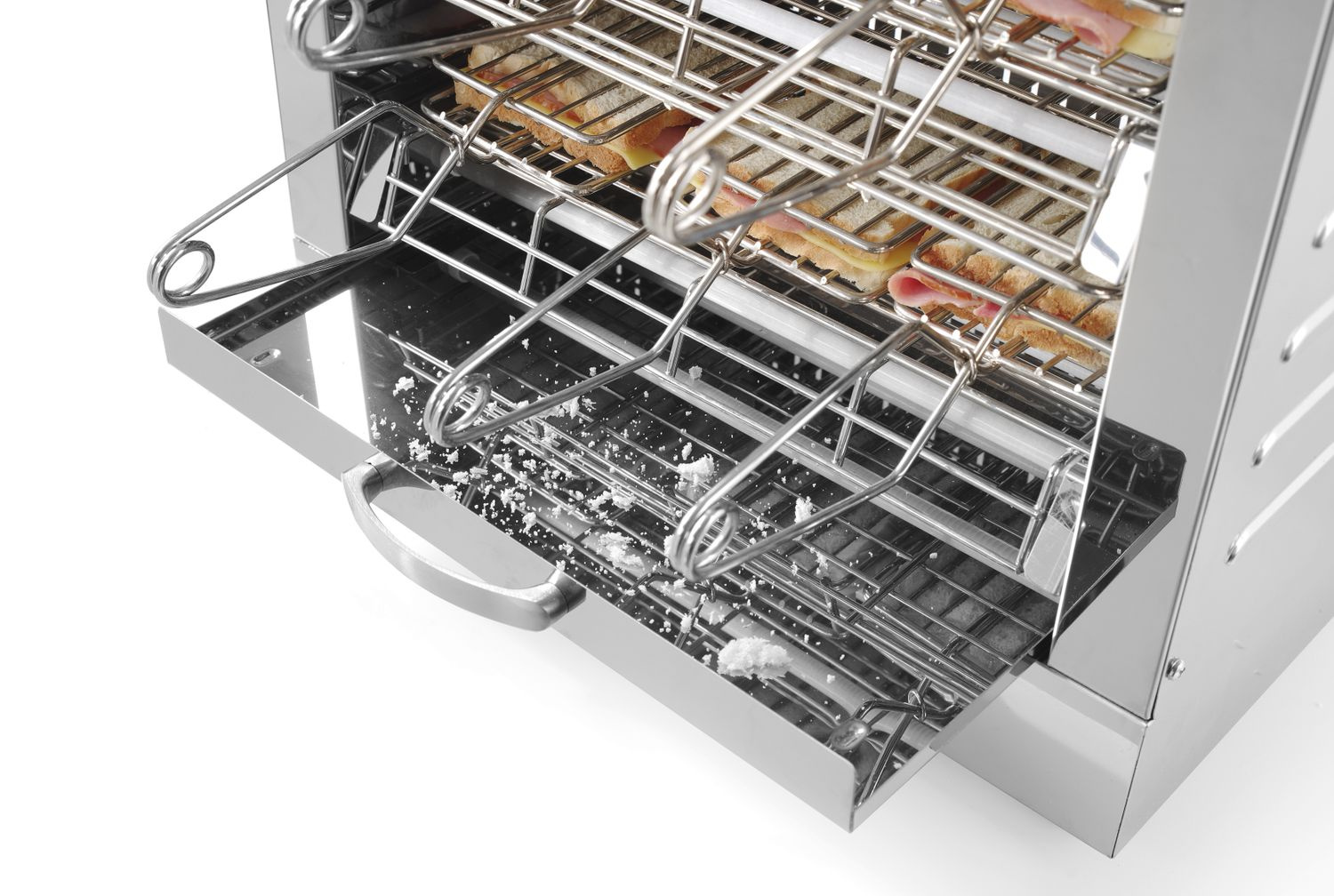 Elektromos szendvicssütő 6 szendvicshez, 3 kW, 230 V | HENDI 262214