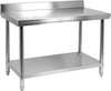Rozsdamentes munkaasztal polccal 80x60x85 cm | YATO YG-09020