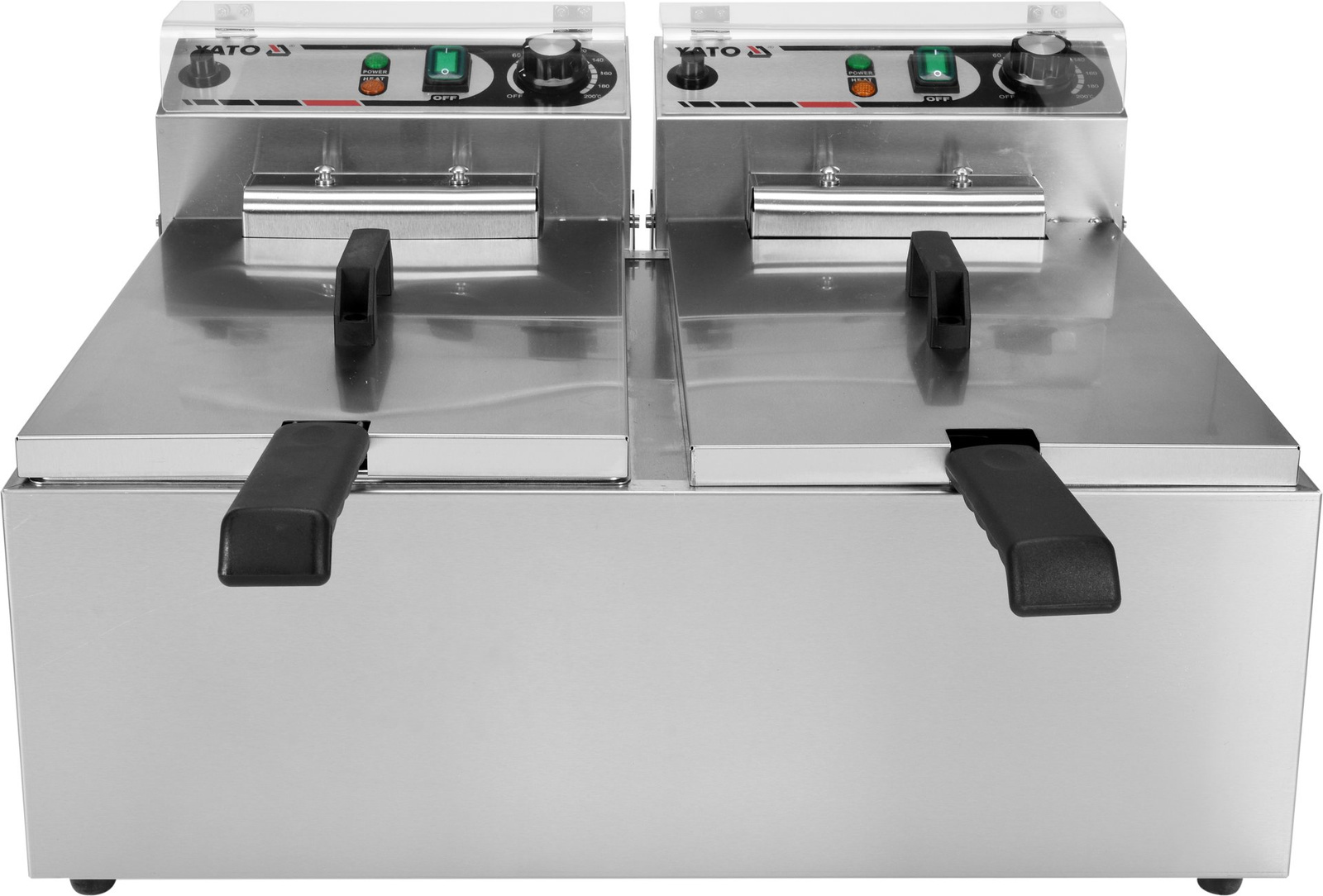 Elektromos, 2 kamrás olajsütő 2x11,5 l | YATO YG-04624