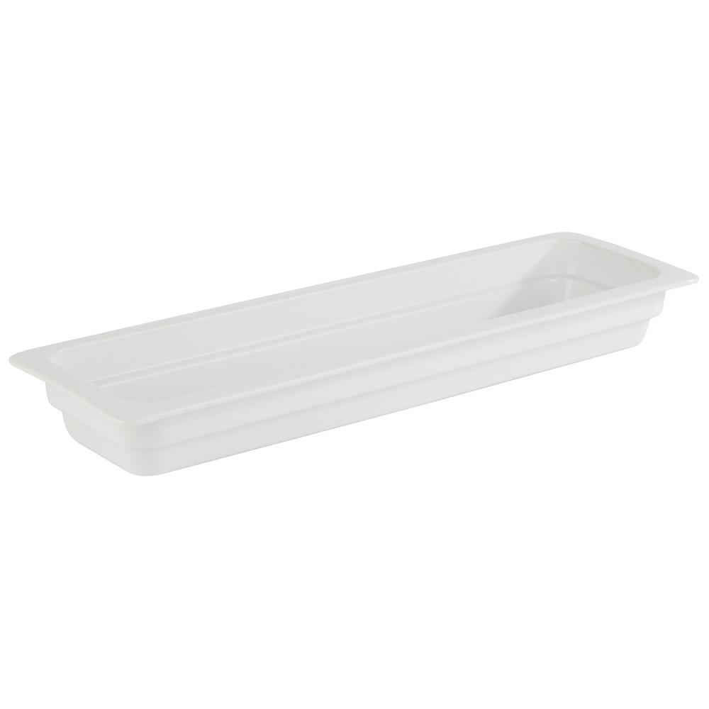 Porcelán GN 2/4 edény, 6,5 cm, fehér | APS 82301
