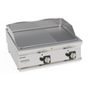 Gázüzemű krómozott grillezőlap 2/3 sima 1/3 bordázott állítható 74,8x56,4 cm| TECNOINOX 713187