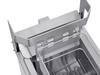 Elektromos, automata, 2 medencés olajsütő állvánnyal, 2x10 l, 12 kW, 400 V | ROLLER GRILL OFSL 20
