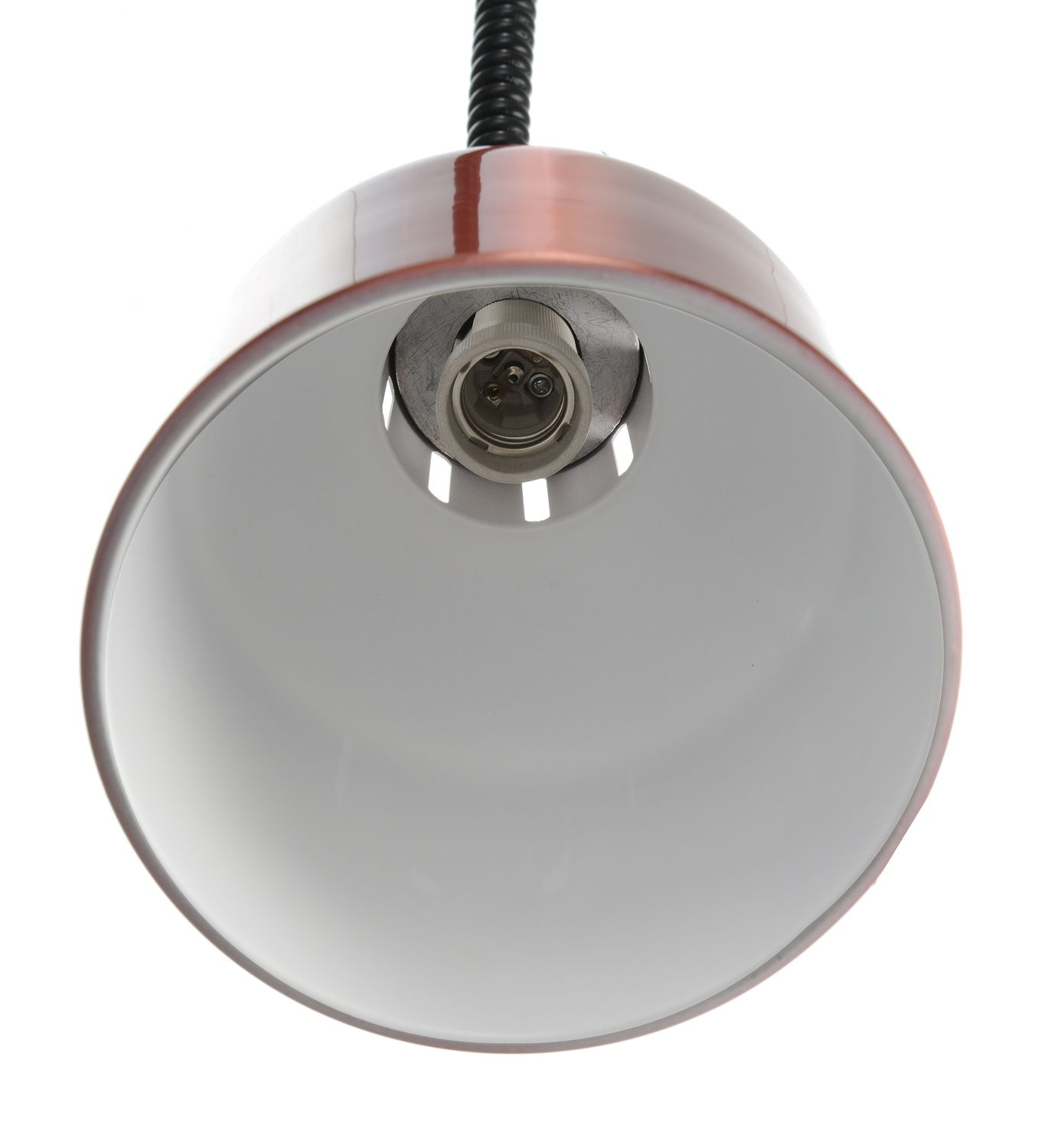 Ételek melegen tartására szolgáló függesztett hengeres lámpa, réz színű, 17,5 cm, 0,25 kW | HENDI 273890