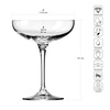Pohár XNO COUPETTE 240, 240 ml, 6 darabos készlet | KROSNO GLASS F57D492023001010