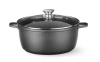 Tapadásmentes bevonatú fazék, 7.5 L, fekete, 38.7x31x(M)13 cm | HENDI 611043