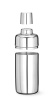 3 részes Cobbler shaker, fekete, rozsdamentes acél, 500 ml, magasság 20 cm | BAR UP 596999