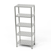 Rozsdamentes perforált 5 polcos állvány 70x40x200 cm | FORGAST