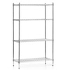Állvány krómozott acélból, 4 polc, 91x45,5x180 cm, összecsukható | FORGAST FG15132