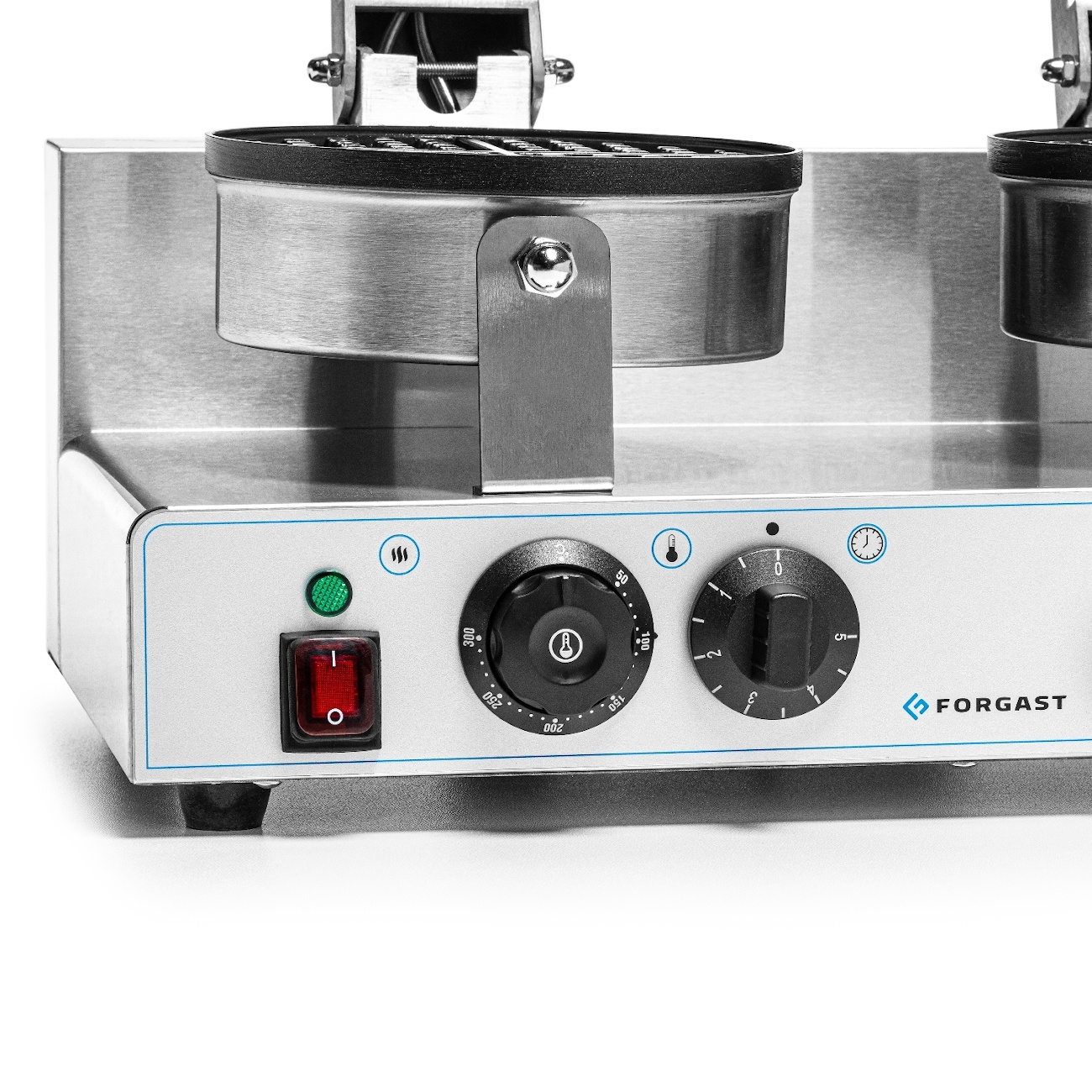 Elektromos dupla belga gofrisütő, ø 18,5 cm, 4 kW, 230 V | FORGAST FG09721