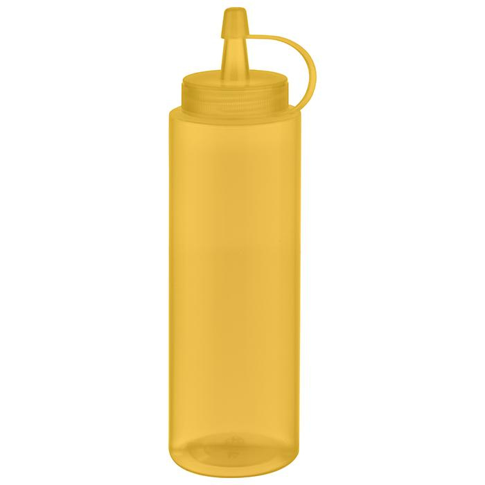 Adagoló hideg szószokhoz kupakkal, sárga áttetsző, 6 darabos készlet, 260 ml | APS 93251