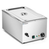 Elektromos asztali bain-marie GN 1/1 15 cm leeresztő csappal | FORGAST FG09801