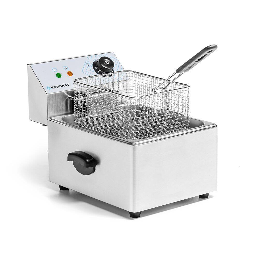 Elektromos 1 medencés olajsütő 8 l, 3,2 kW, 230 V | FORGAST FG09008