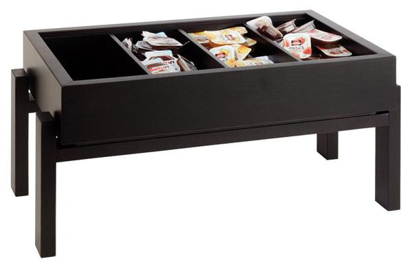 Bufetállvány FRAMES, GN 1/1-hez, wenge színű, 57.5x27.5x22 cm | APS 14953