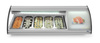 Sushi hűtővitrin, 63 l, LED, 3-7°C, 130,7x45x33 cm | HENDI 233757