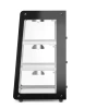 Változtatható fűtött vitrin, fekete, 230V/500 W, 120 l | HENDI 273760