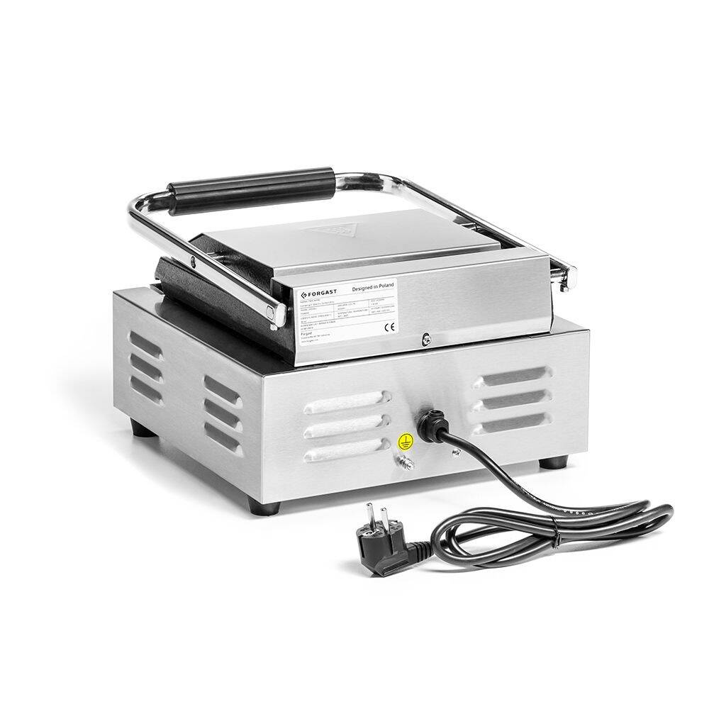 Kontaktgrill egyszeres, bordázott lapok, 1.8 kW | FORGAST FG09203