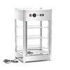 Pizza melegentartó vitrin, 3 szintes, 97 l, 0.8 kW | FORGAST FG09603