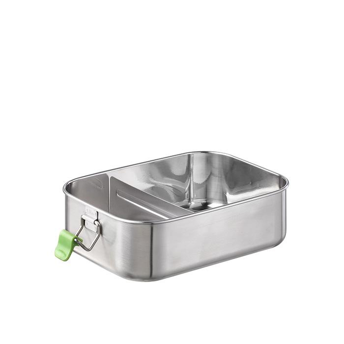 Ebédtartó doboz LUNCHBUDDY, rozsdamentes acél, 20.5x14.5x6.5 cm, 1.1 l | APS 66901
