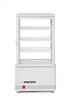 Hűtővitrin, asztali, 68 l, fehér, LED, rozsdamentes acél, 230 V | ARKTIC 233634