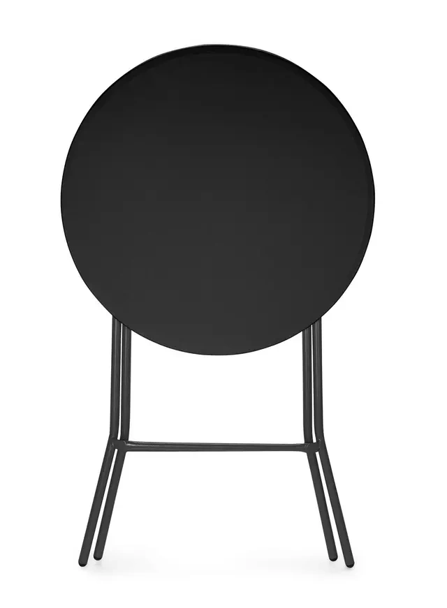 Koktélasztal kerek, fekete, átm. 80 cm | AMERBOX 811047