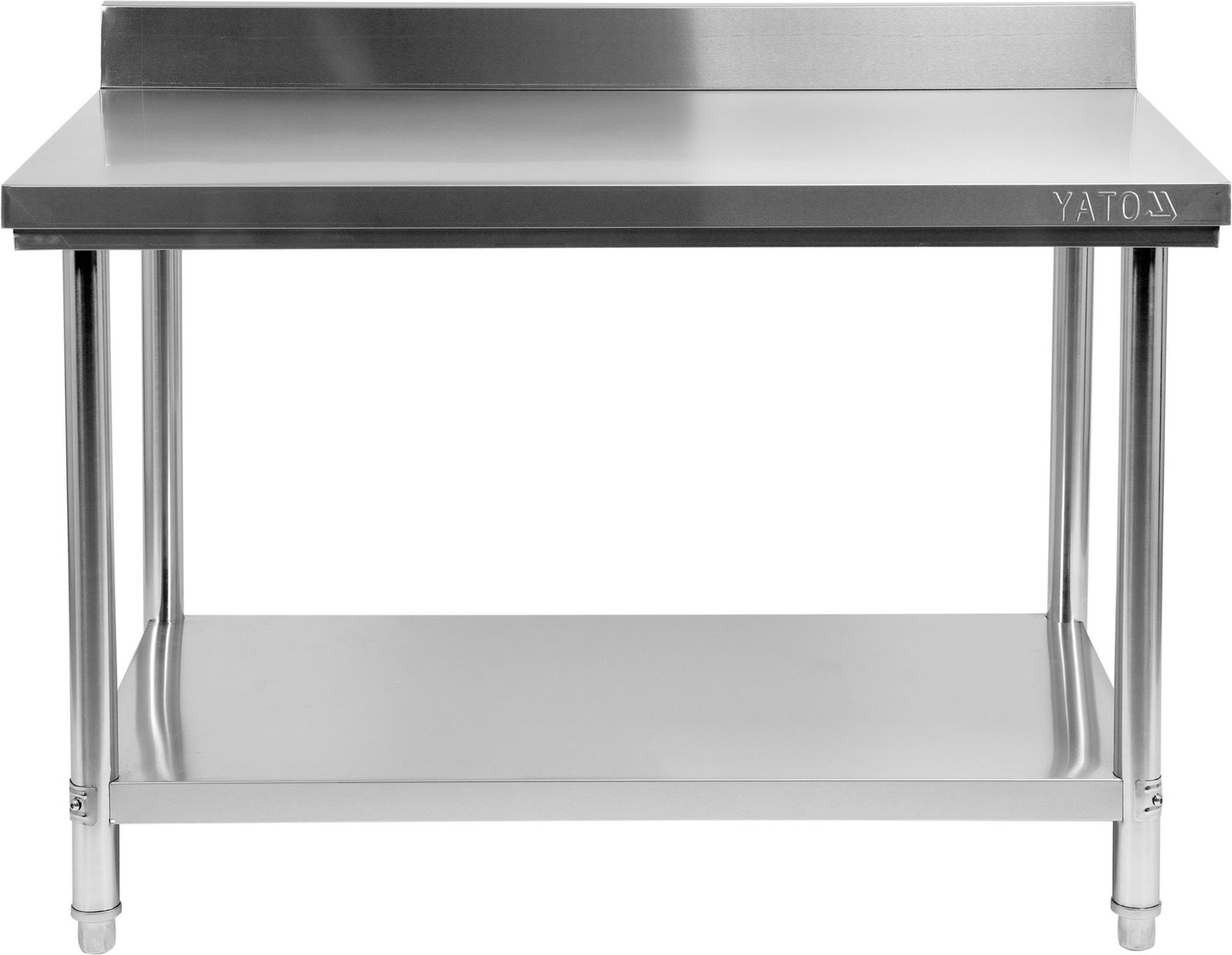 Rozsdamentes acél munkasztal polccal 120x60x85 cm | YATO YG-09022