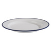 Tányér ENAMEL LOOK, melaminból, fehér-kék, 24,5 cm | APS 84951