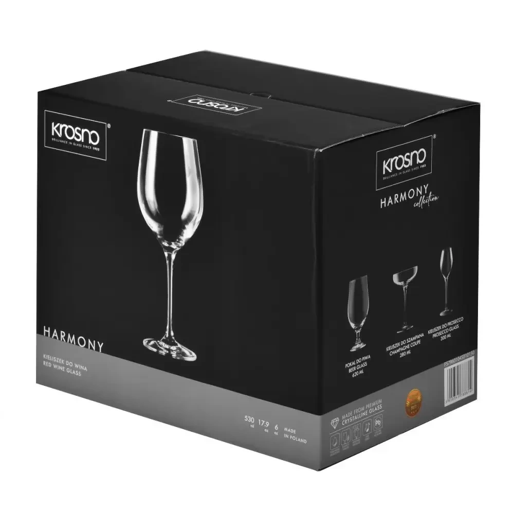 Vörösboros poharak Harmony, 530 ml - 6 darabos készlet | KROSNO F579601045010150