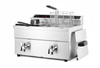Indukciós fritőz 2 medencés Kitchen Line, 2x8 l, 2x3.5 kW, 230 V | HENDI 215029